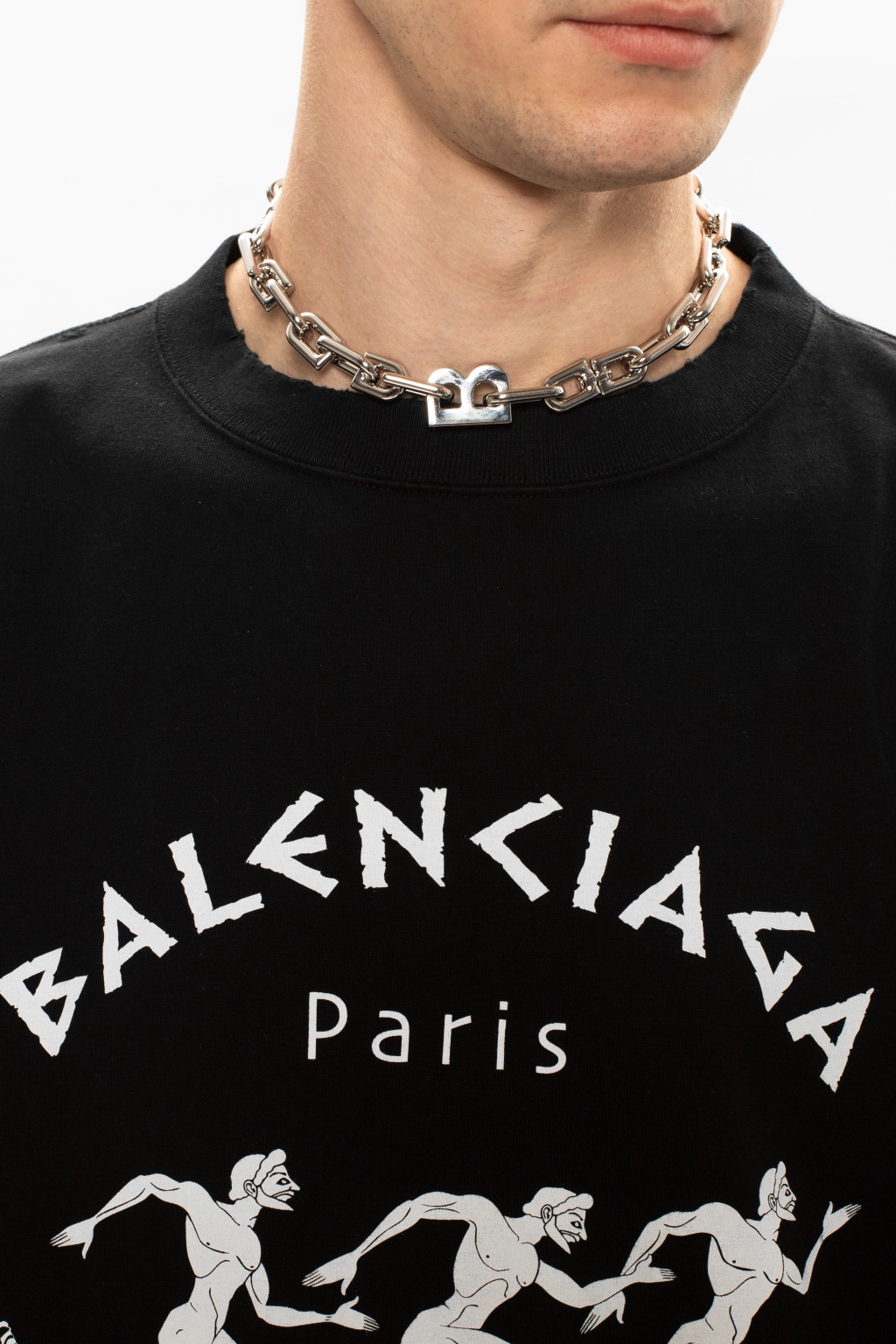 Balenciaga hot sale necklace mens